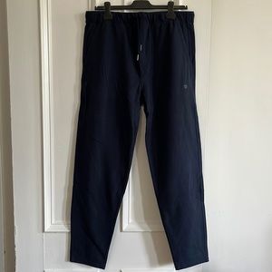 Mack Weldon Ace sweatpant in total eclipse blue, size L.